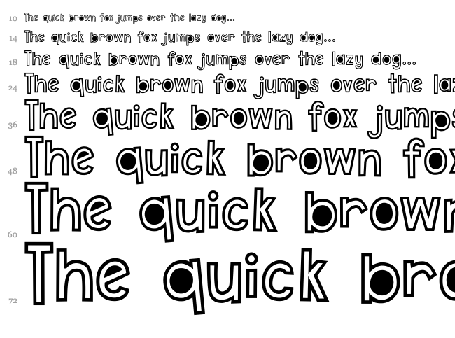 DJB Just Don't Call Me Crazy font waterfall